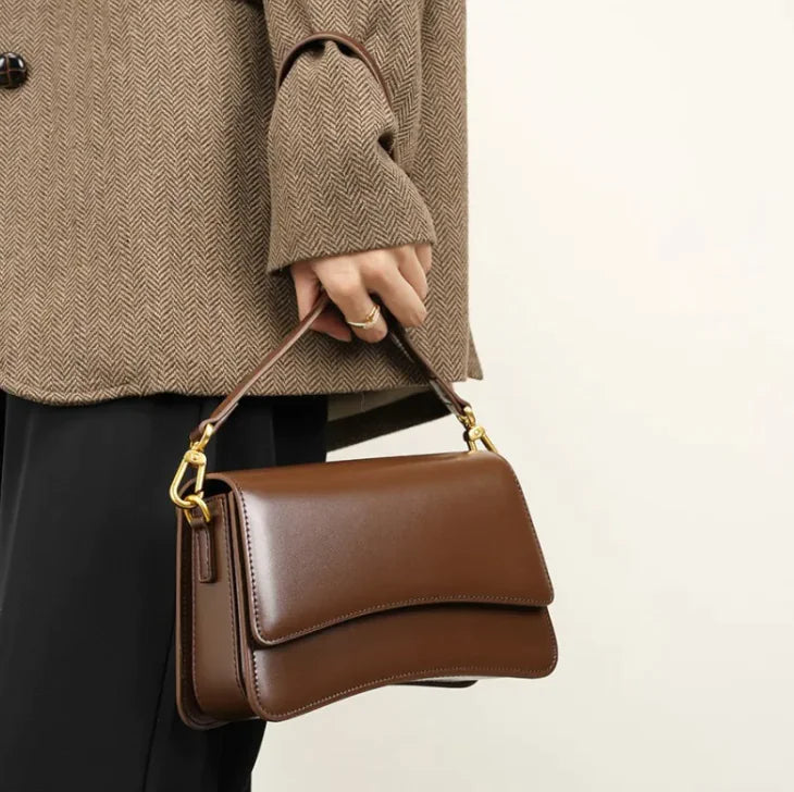 Trendy Crossbody Leather Shoulder Bag - Swamp's Store