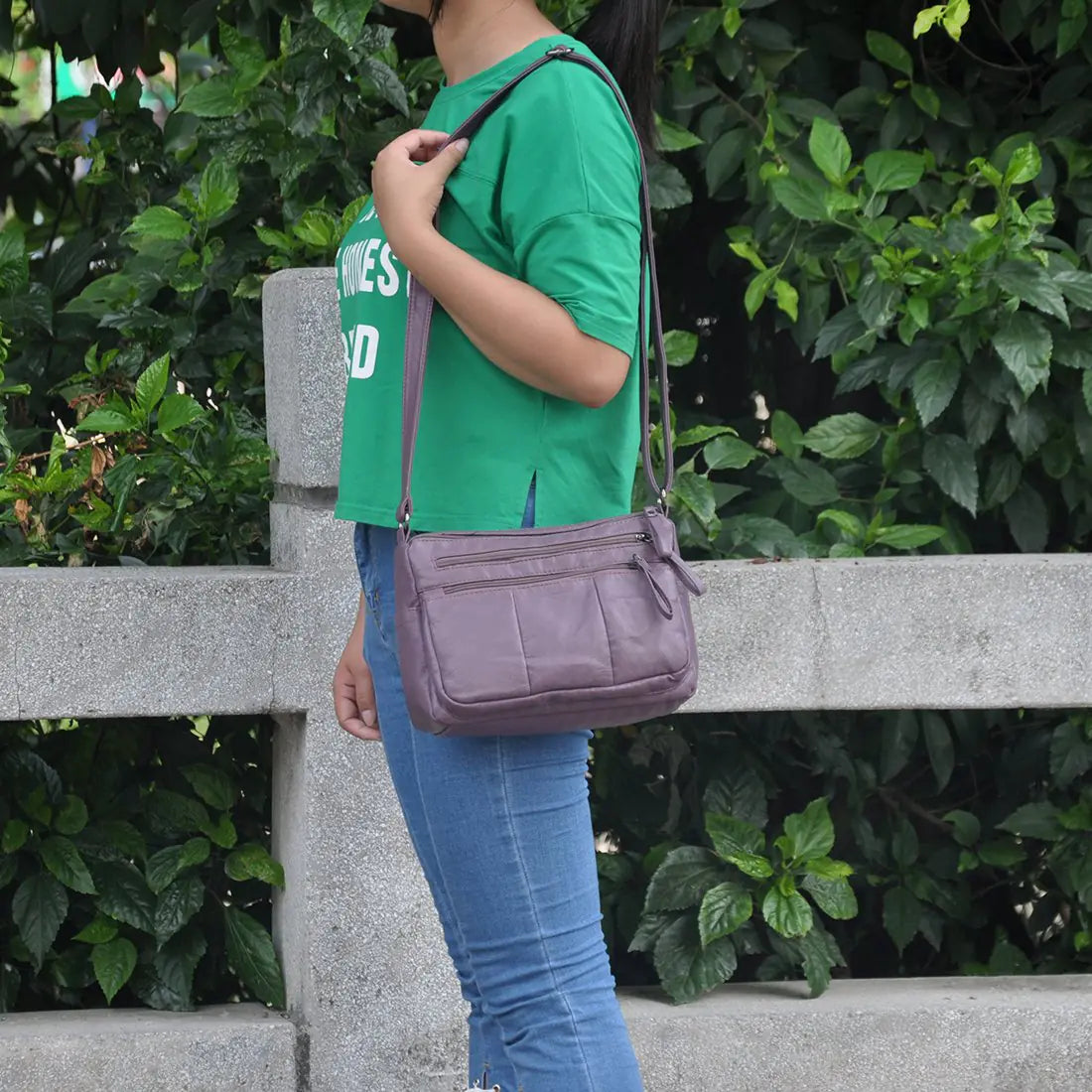 VOLGANIK ROCK Purses for Women Soft PU Leather Shoulder Crossbody Purse and handbags Lightweight Pocketbook Taro-10.2" - Swamp's Store