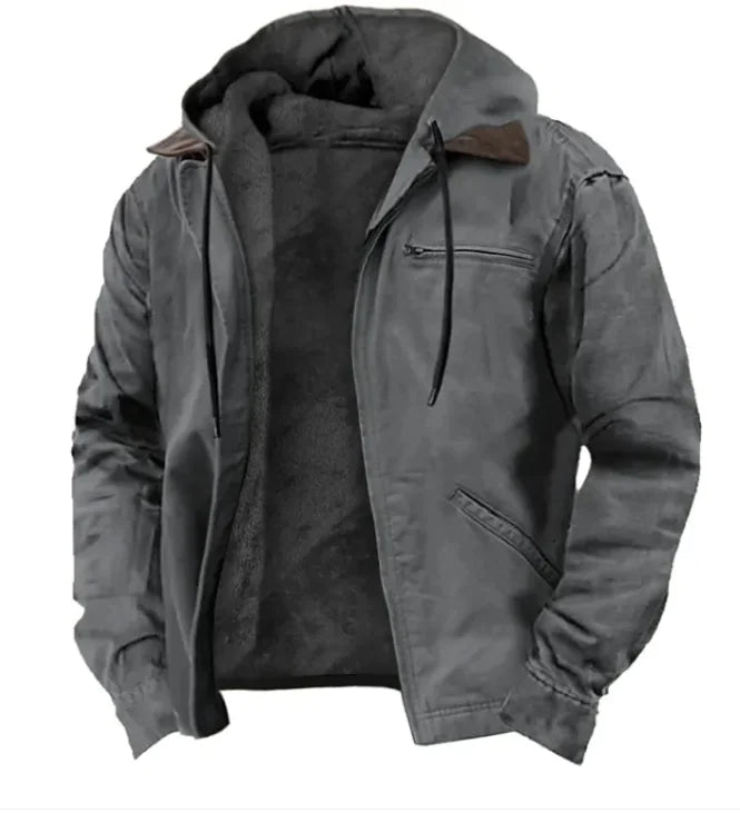 #P- Colorful Hooded Cotton-Padded Jacket - Swamp's Store