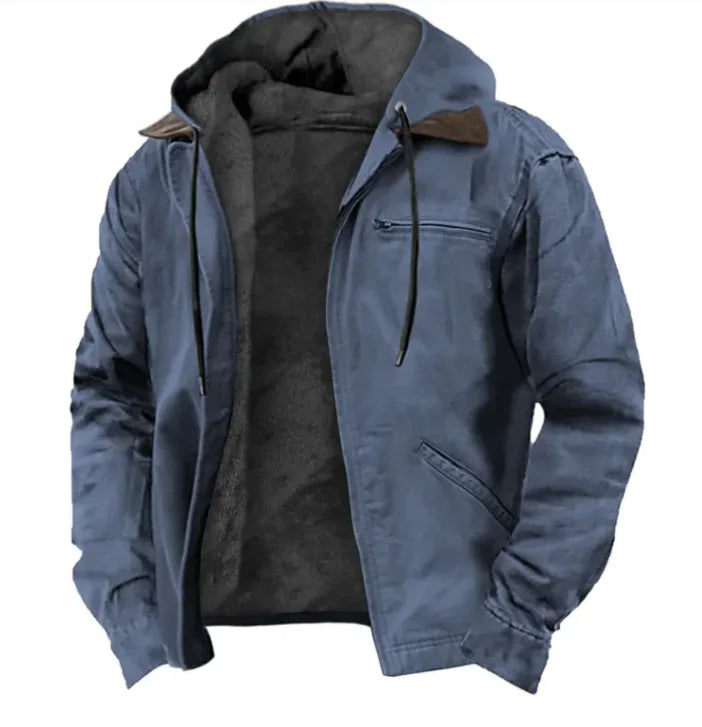 #P- Colorful Hooded Cotton-Padded Jacket - Swamp's Store