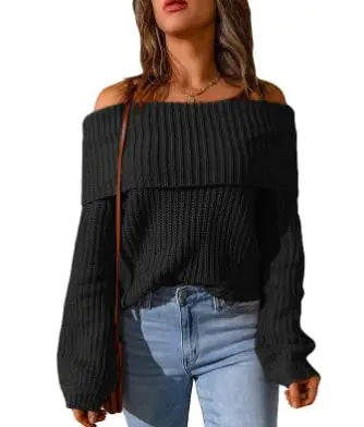 Off shoulder Sweater - Swamp's Store