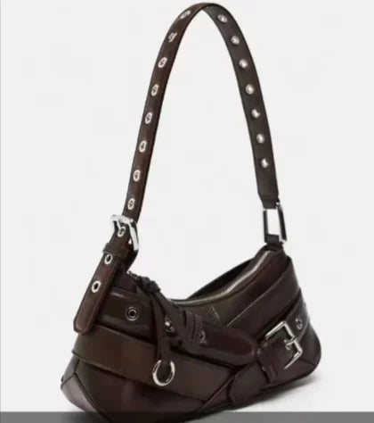 Stylish Underarm Handbag with Belt Decoration – Versatile All-Matching Design - Swamp's Store