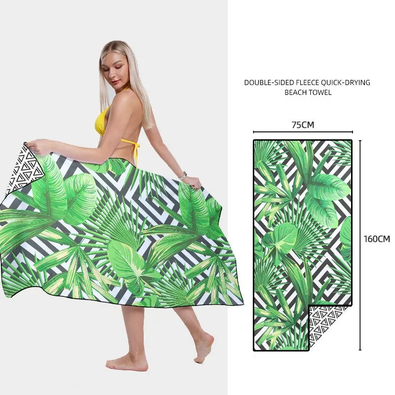 Printed Quick-Dry Beach Towel - Swamp's Store