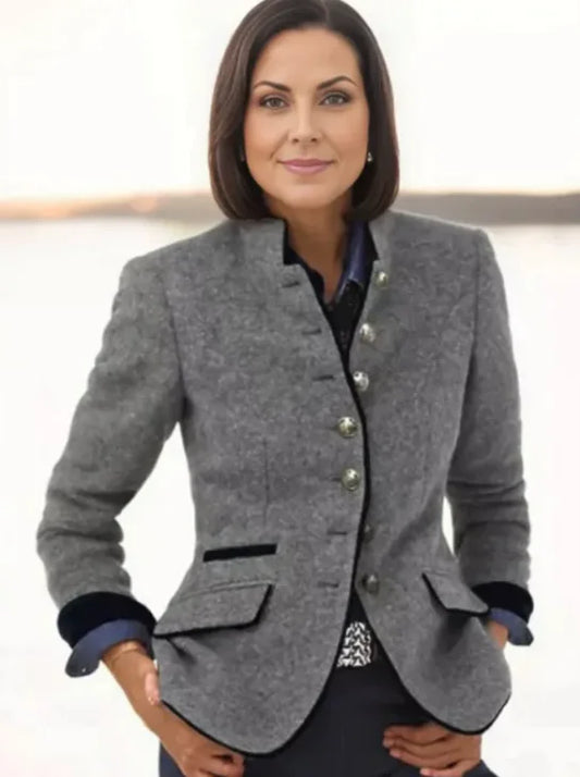 AE- Chic Harmony Woolen Jacket - Swamp's Store