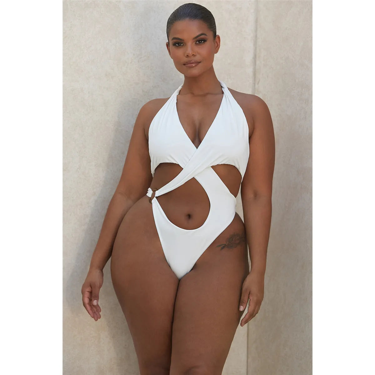 Sexy Slim One-Piece Swimsuit - Swamp's Store