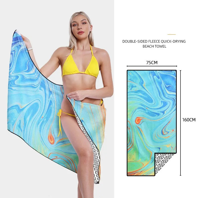 Printed Quick-Dry Beach Towel - Swamp's Store