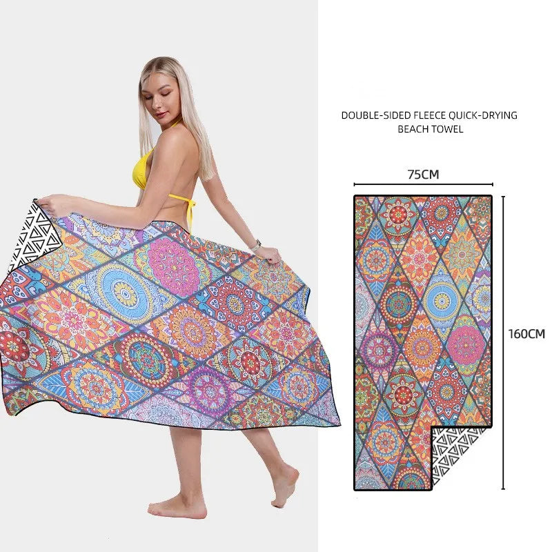 Printed Quick-Dry Beach Towel - Swamp's Store