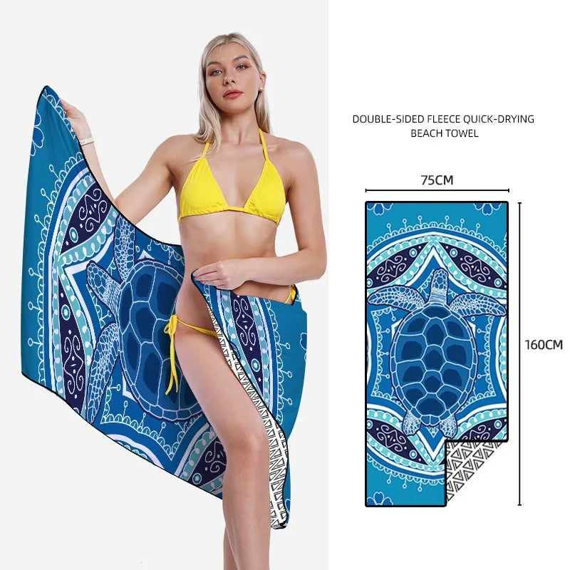 Printed Quick-Dry Beach Towel - Swamp's Store