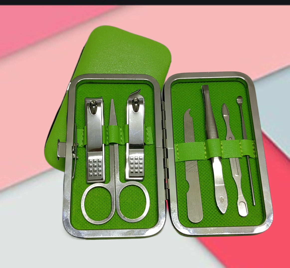 7-Piece Nail Care Set with Clippers and Tools - Swamp's Store