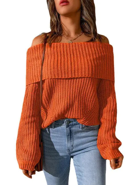 Off-the-Shoulder Sweater - Swamp's Store