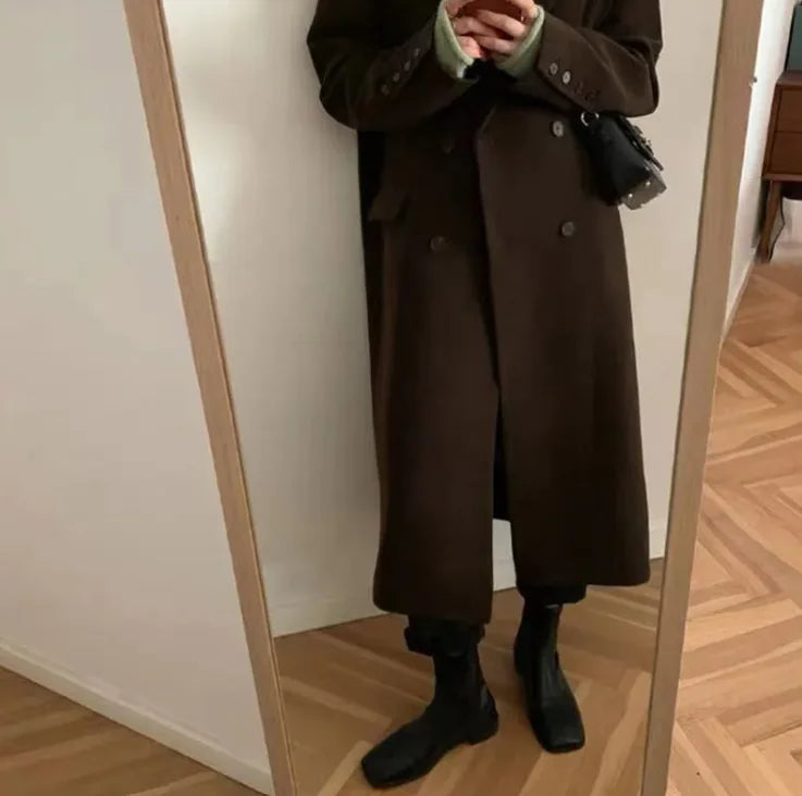 Campus Chic Wool Coat - Swamp's Store