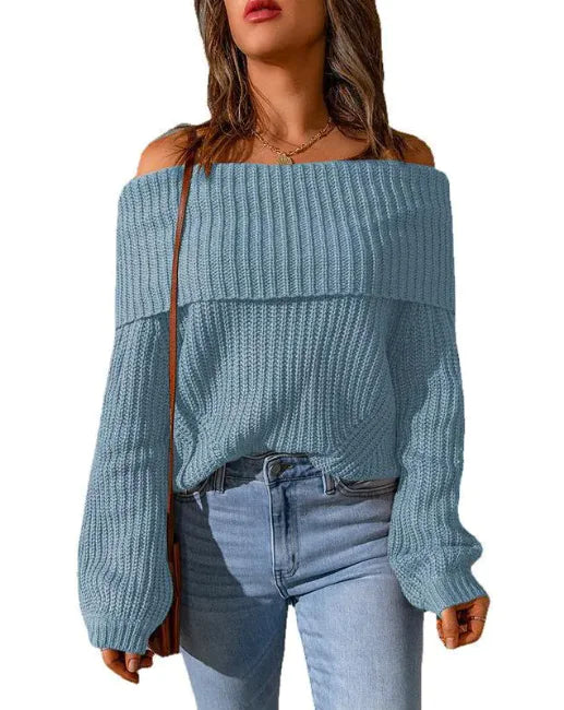 Off-the-Shoulder Sweater - Swamp's Store
