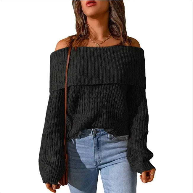 Off-the-Shoulder Sweater - Swamp's Store