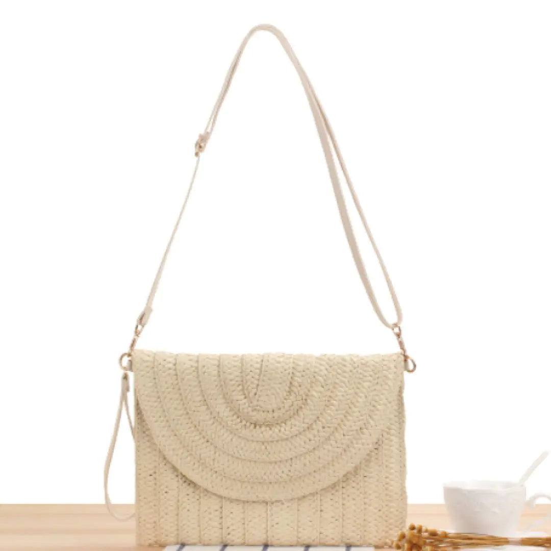 Ari Handwoven Straw Clutch - Swamp's Store
