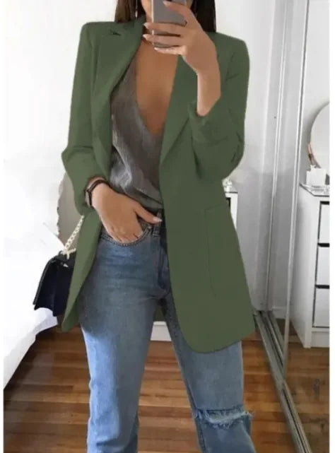 Lapel Slim Cardigan Temperament Blazer - Swamp's Store
