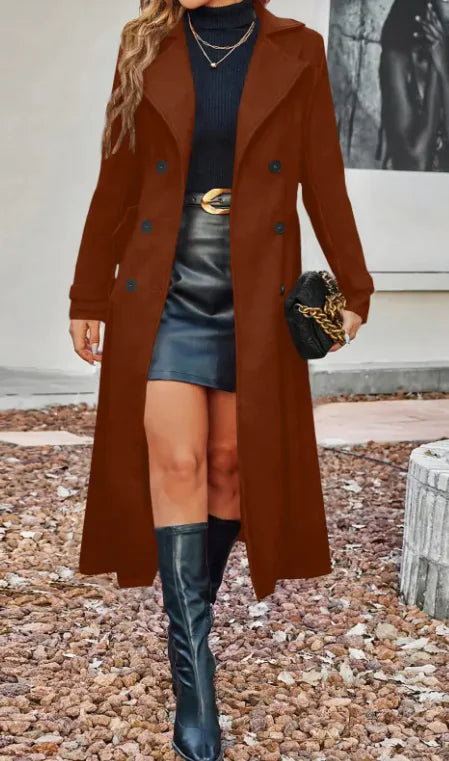 Double Breasted Coat For Women - Swamp's Store