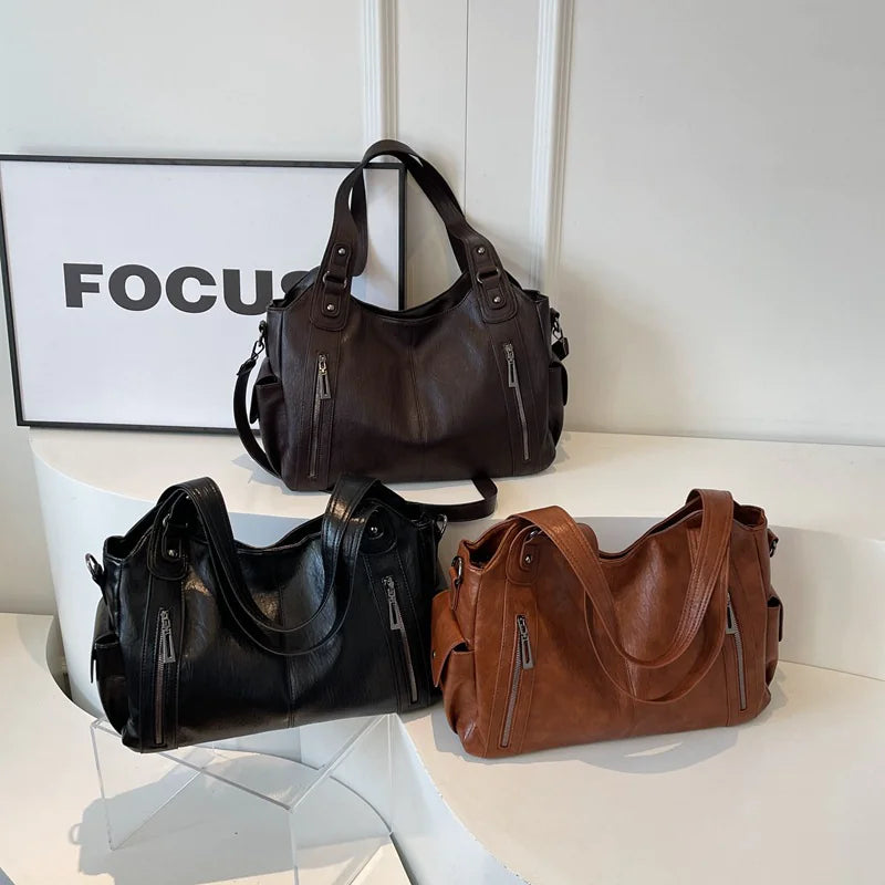 Large Leather Tote Bag for Women [BLACK FRIDAY HALF OFF] - Swamp's Store