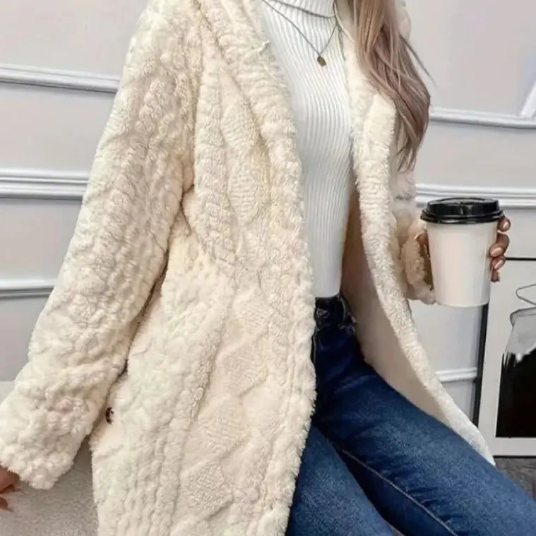 Hooded Cardigan Button Long Jacket Winter Coat - Swamp's Store