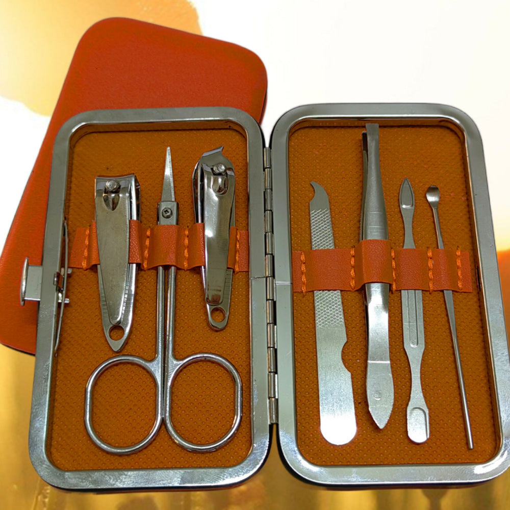 7-Piece Nail Care Set with Clippers and Tools - Swamp's Store
