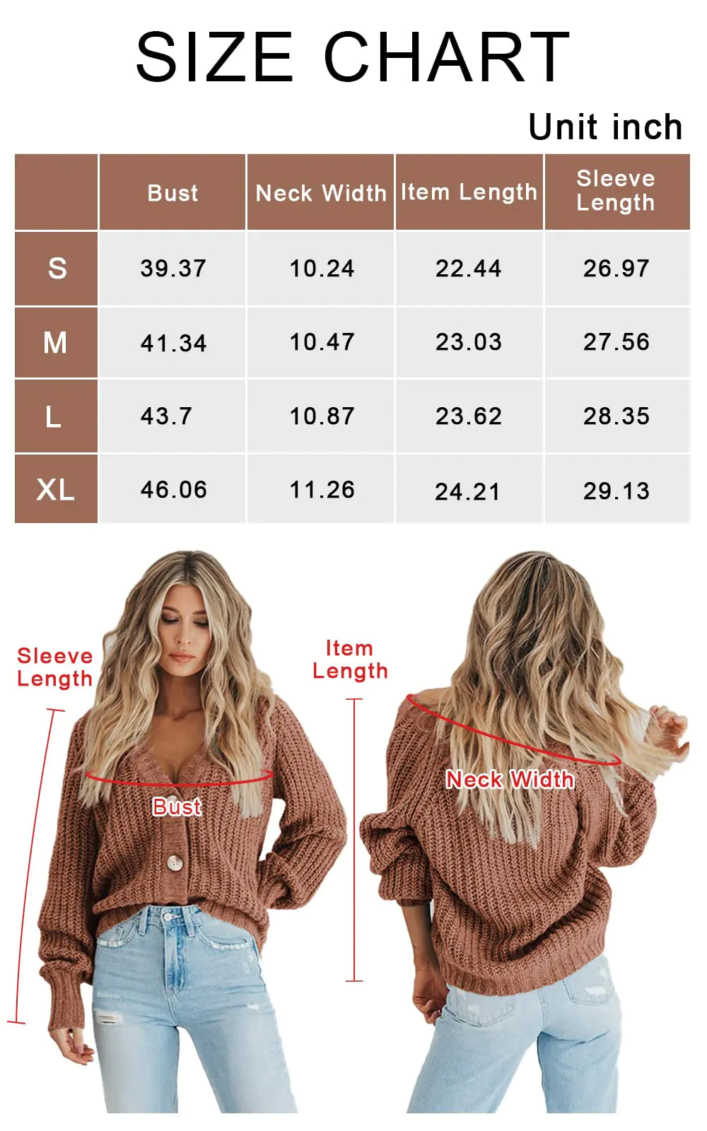 #X- PRETTYGARDEN Women's Chunky Knit Open Front Sweater Long Sleeve Button Loose Short Cardigan Outerwear Coats Medium Orchid Mist - Swamp's Store