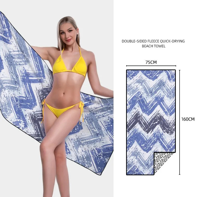 Printed Quick-Dry Beach Towel - Swamp's Store