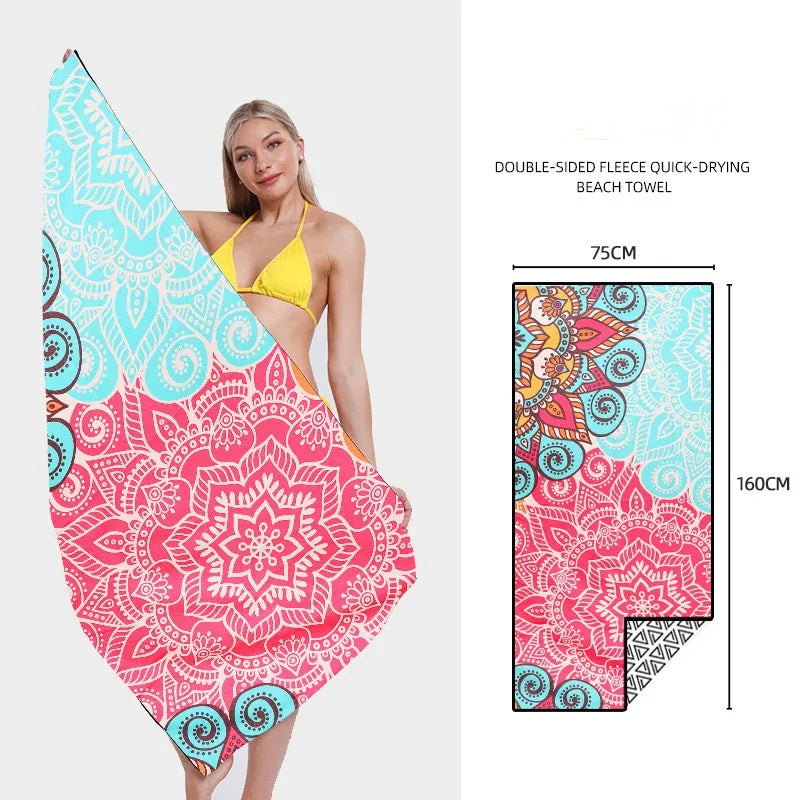 Printed Quick-Dry Beach Towel - Swamp's Store