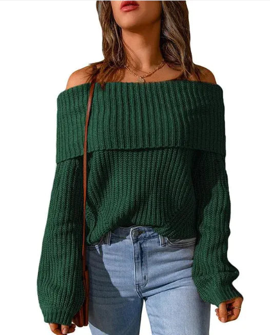 Off-the-Shoulder Sweater - Swamp's Store
