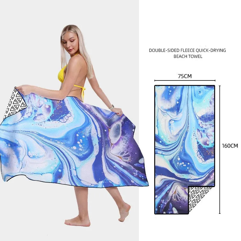 Printed Quick-Dry Beach Towel - Swamp's Store