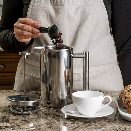 Double-Layer Stainless Steel French Press Coffee Maker - Swamp's Store