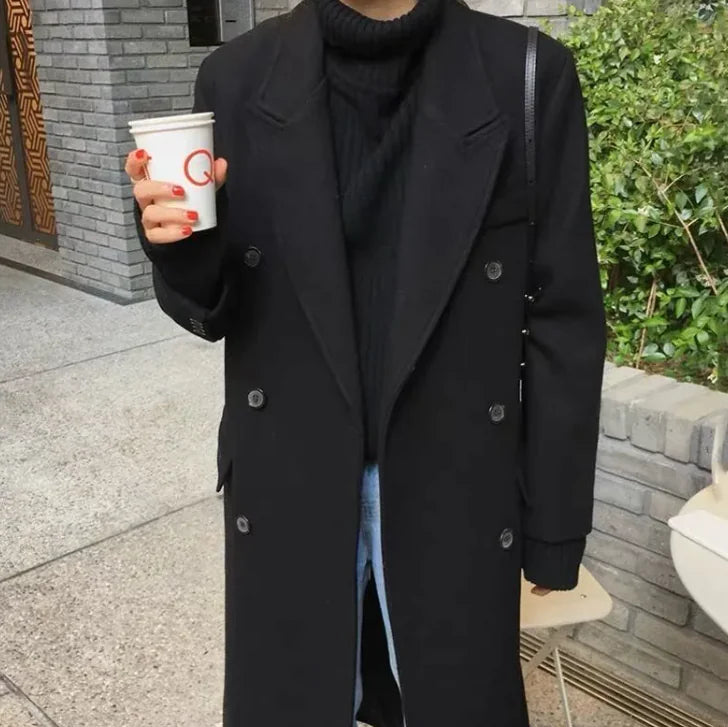 Campus Chic Wool Coat - Swamp's Store