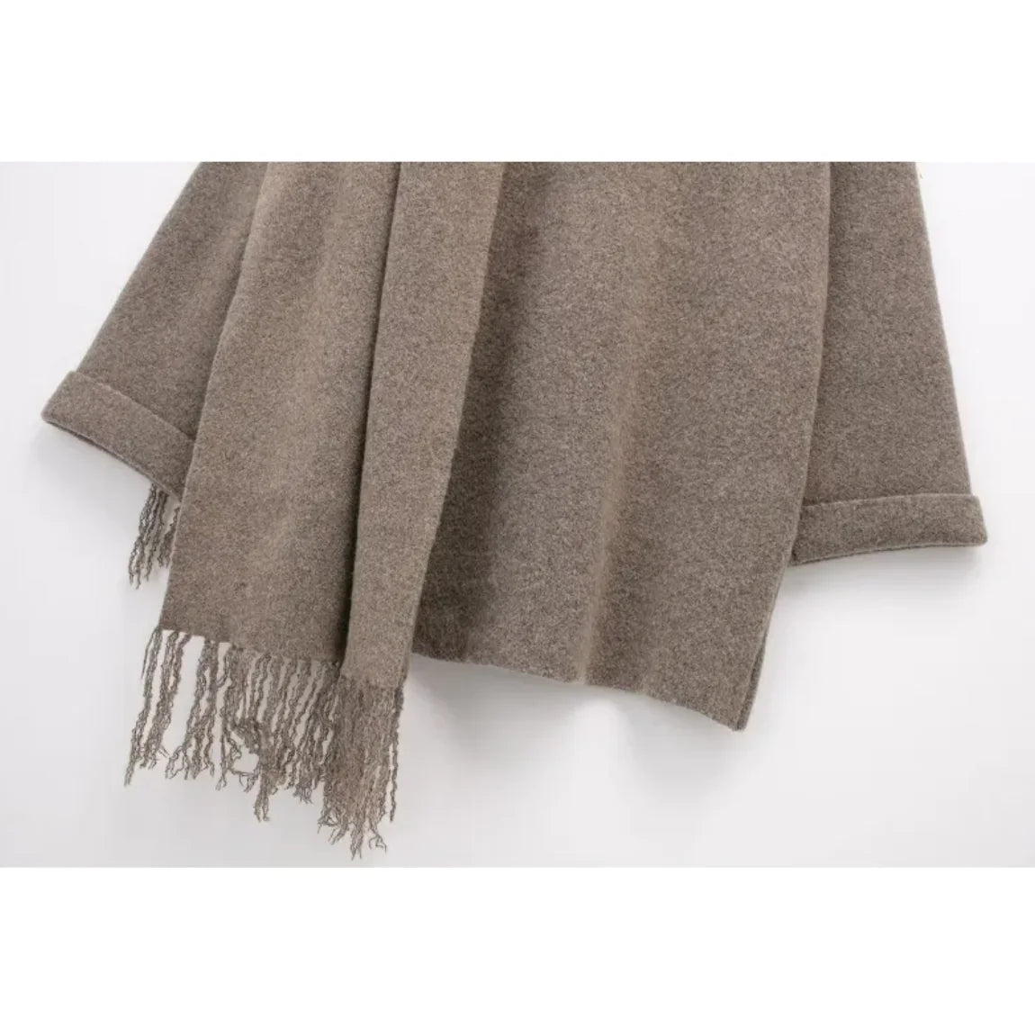 Cozy Knitted Scarf Cape Coat - Swamp's Store