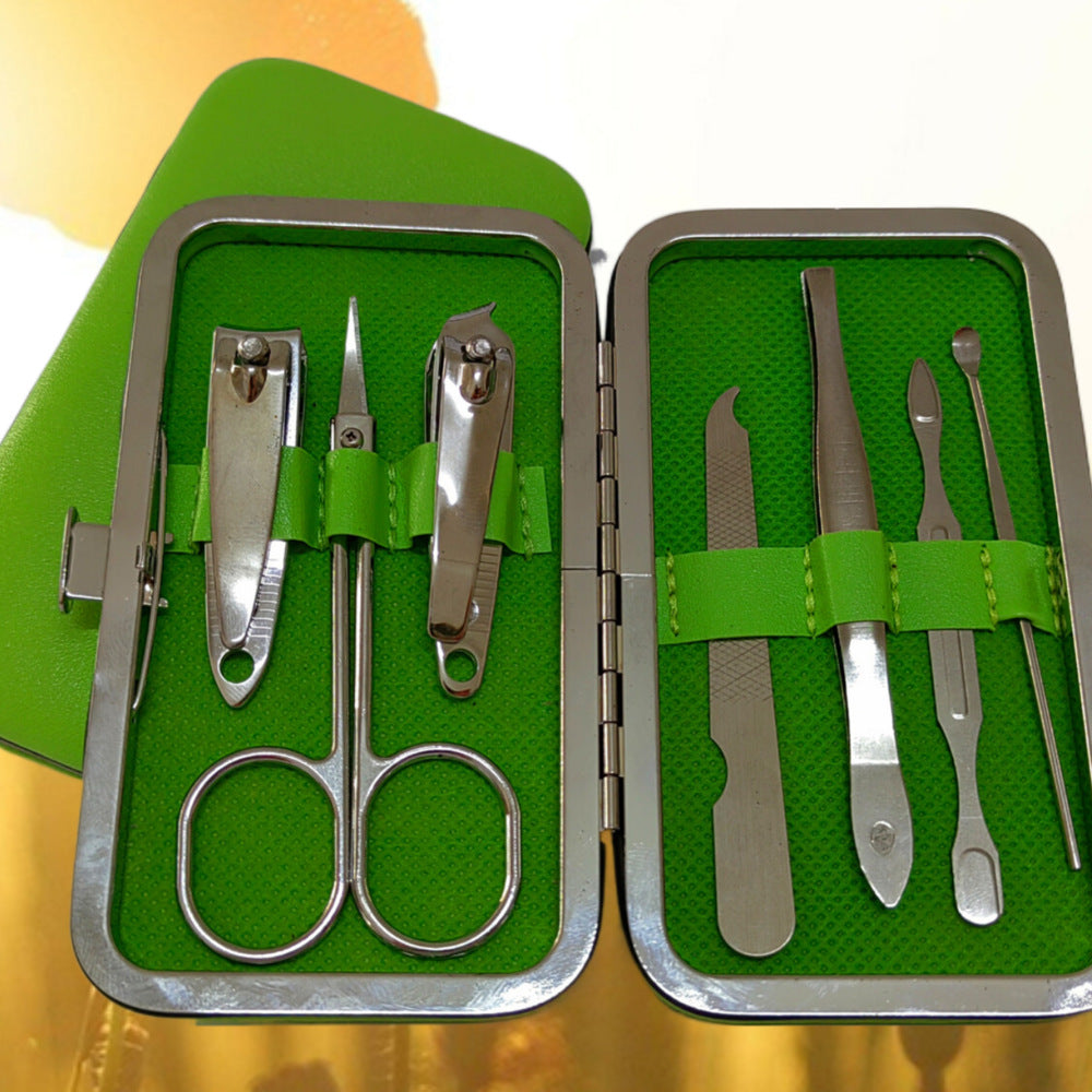 7-Piece Nail Care Set with Clippers and Tools - Swamp's Store