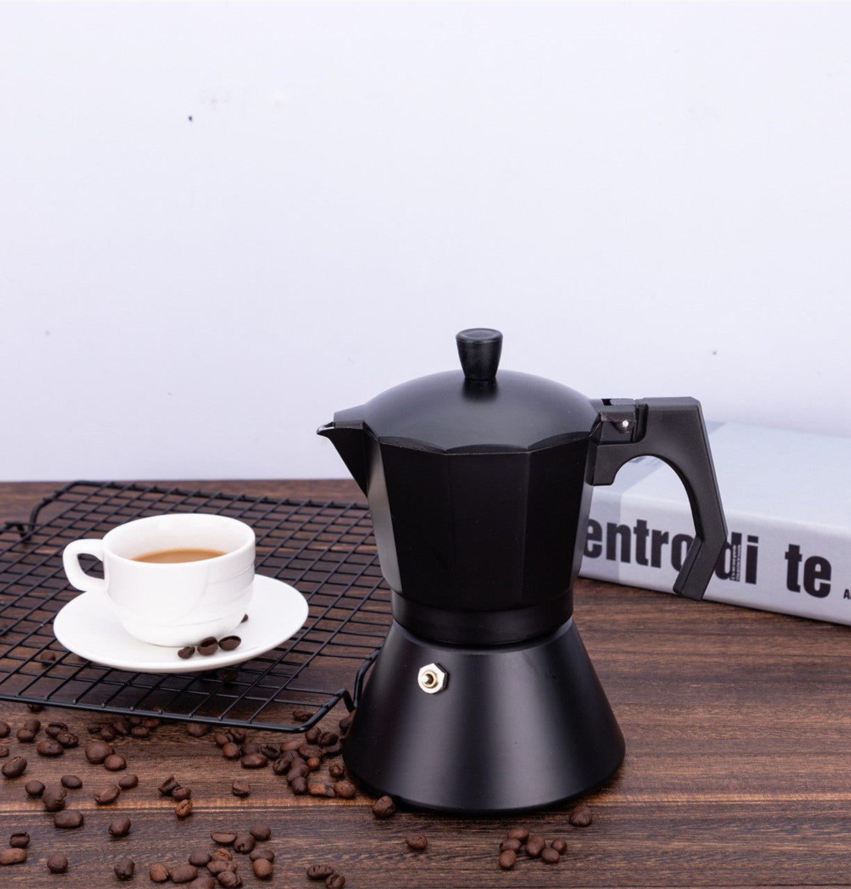 Italian Aluminum Moka Coffee Pot for Home Brewing - Swamp's Store