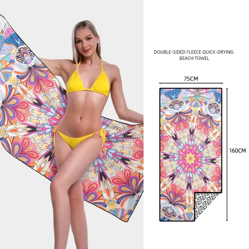 Printed Quick-Dry Beach Towel - Swamp's Store
