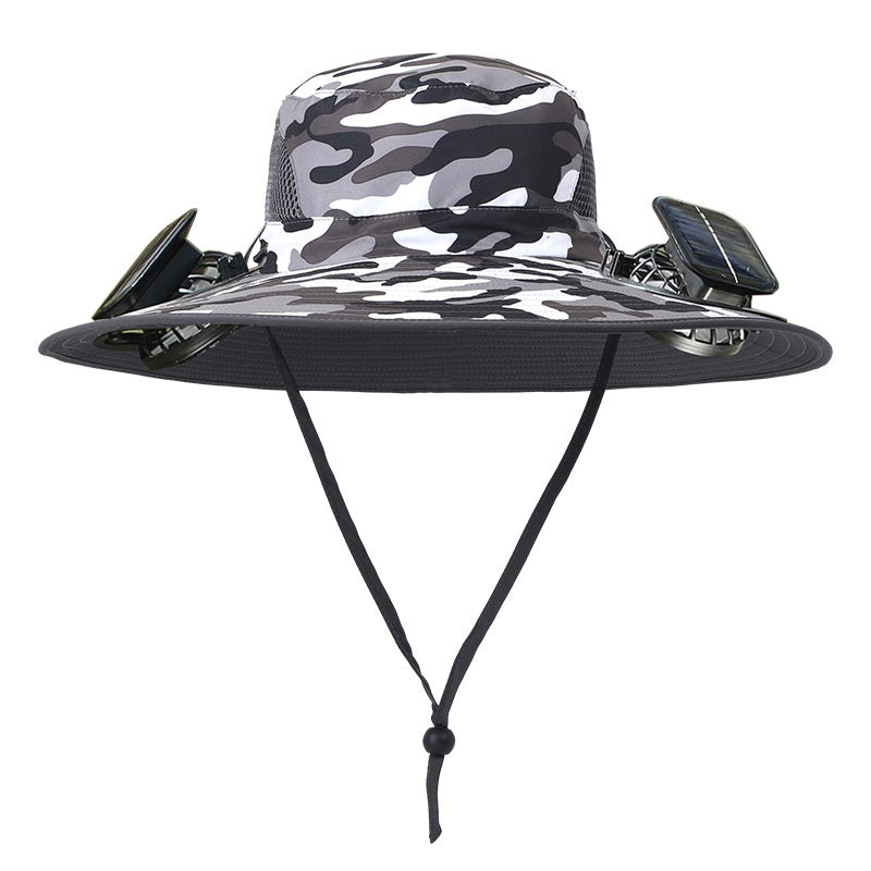 Solar Fan Rechargeable Brim Hat - Swamp's Store