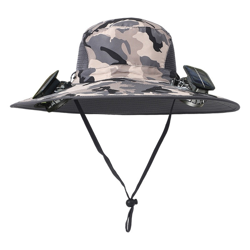 Solar Fan Rechargeable Brim Hat - Swamp's Store