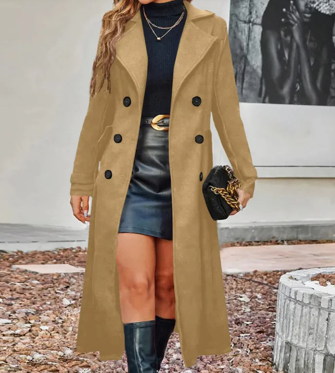 Double Breasted Coat For Women - Swamp's Store