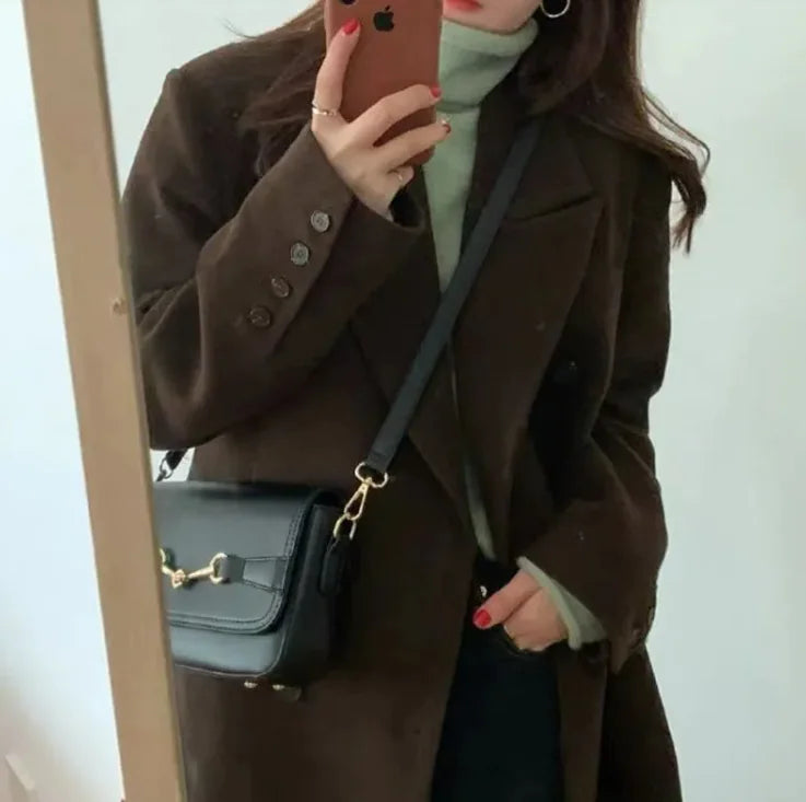 Campus Chic Wool Coat - Swamp's Store
