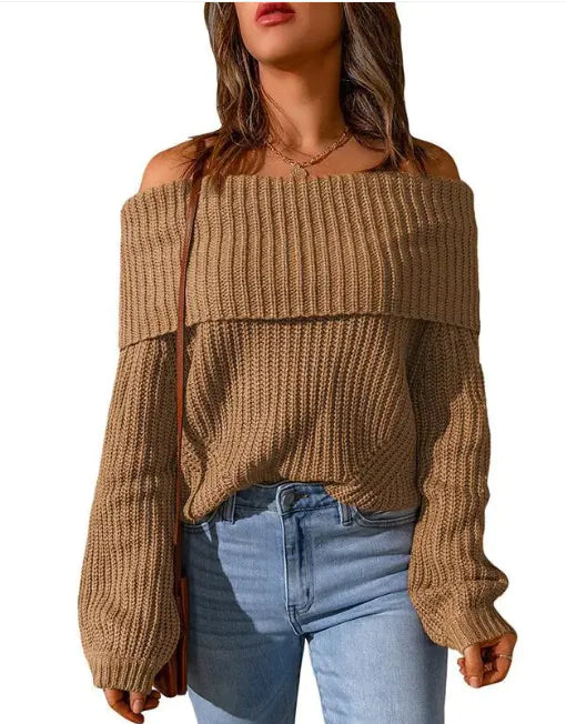Off-the-Shoulder Sweater - Swamp's Store