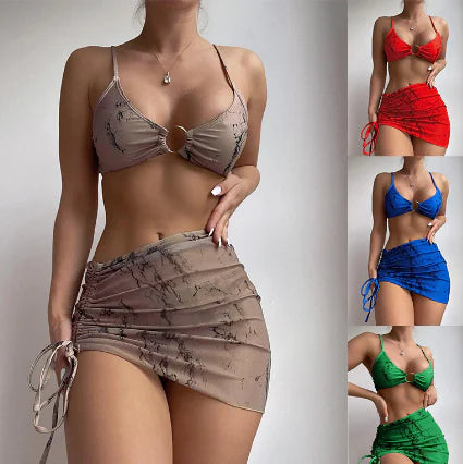 Three-Piece Sexy Women's Swimsuit Bikini Set - Swamp's Store